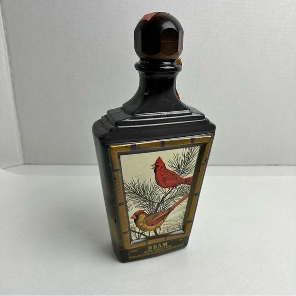 Jim Beam | Vintage Collectors Decanter Bottle J. Lockhart Artist Cardinals - Picture 4 of 7
